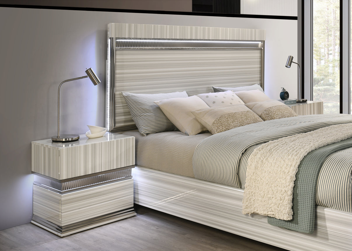 Carrara Beige Bedroom Set by New Era Innovations at Eve Furniture