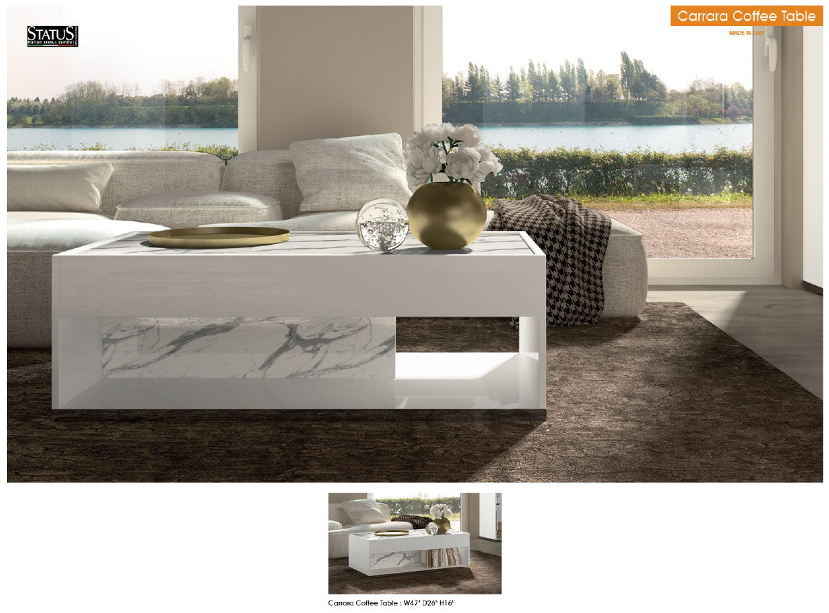 Carrara Coffee Table by ESF Furniture at Eve Furniture