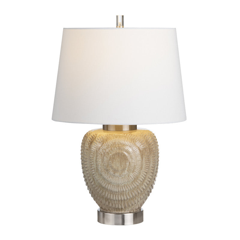Carraway Cream/White Table Lamp by Crestview at Eve Furniture