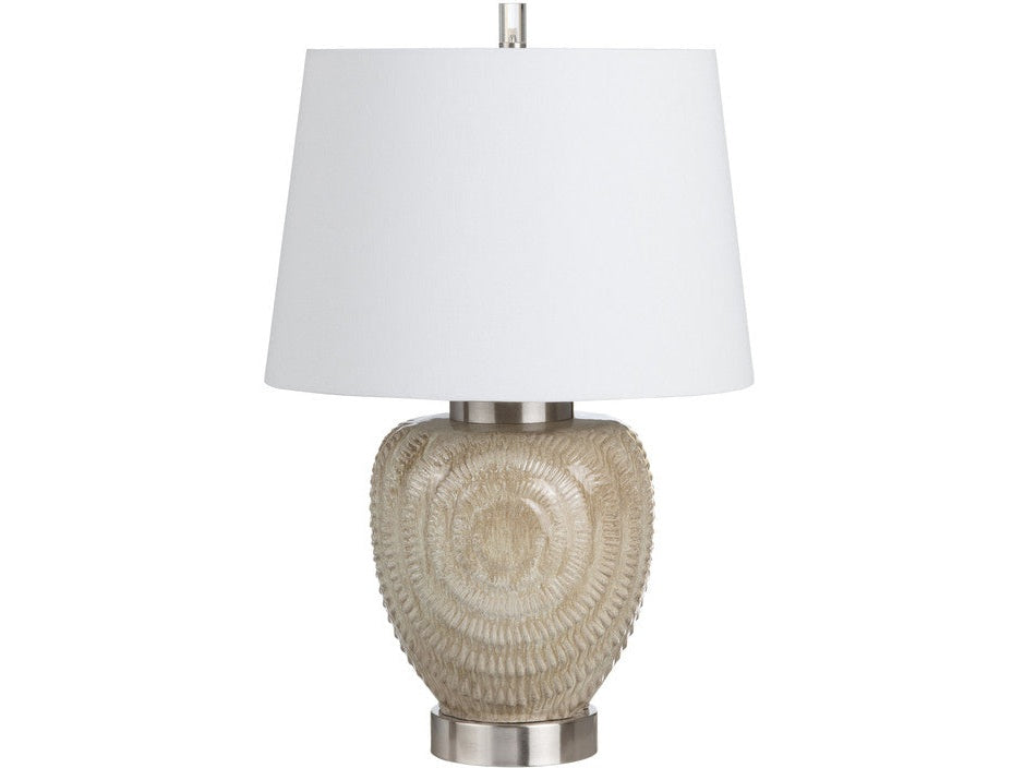 Carraway Cream/White Table Lamp by Crestview at Eve Furniture