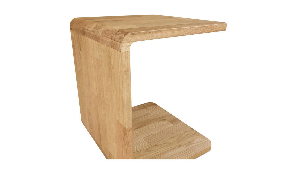 Carrie Side Table Natural Oak by Moe's Home at Eve Furniture