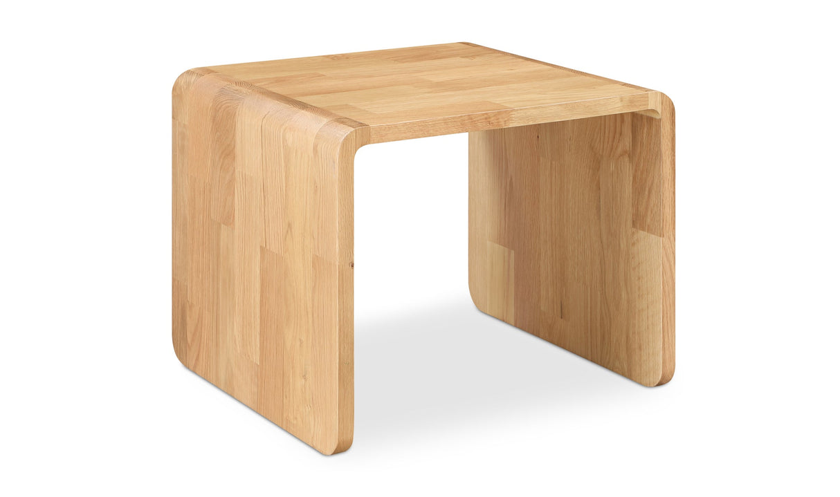 Carrie Side Table Natural Oak by Moe's Home at Eve Furniture