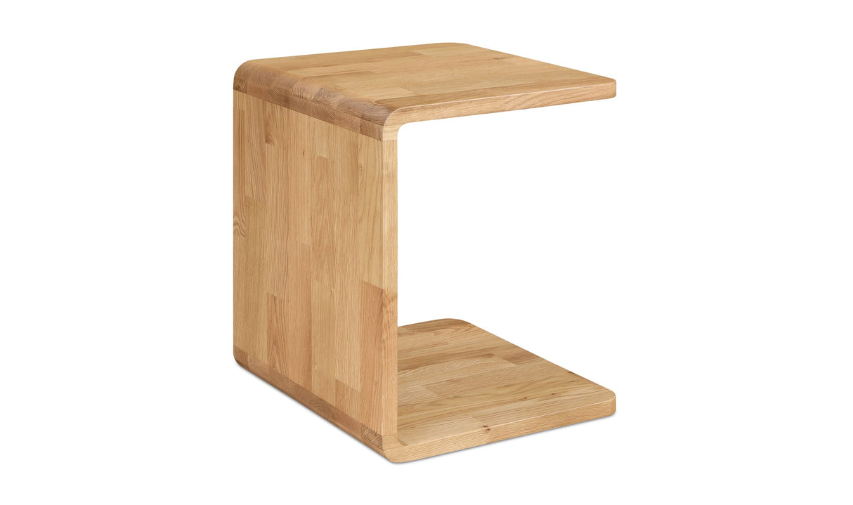 Carrie Side Table Natural Oak by Moe's Home at Eve Furniture