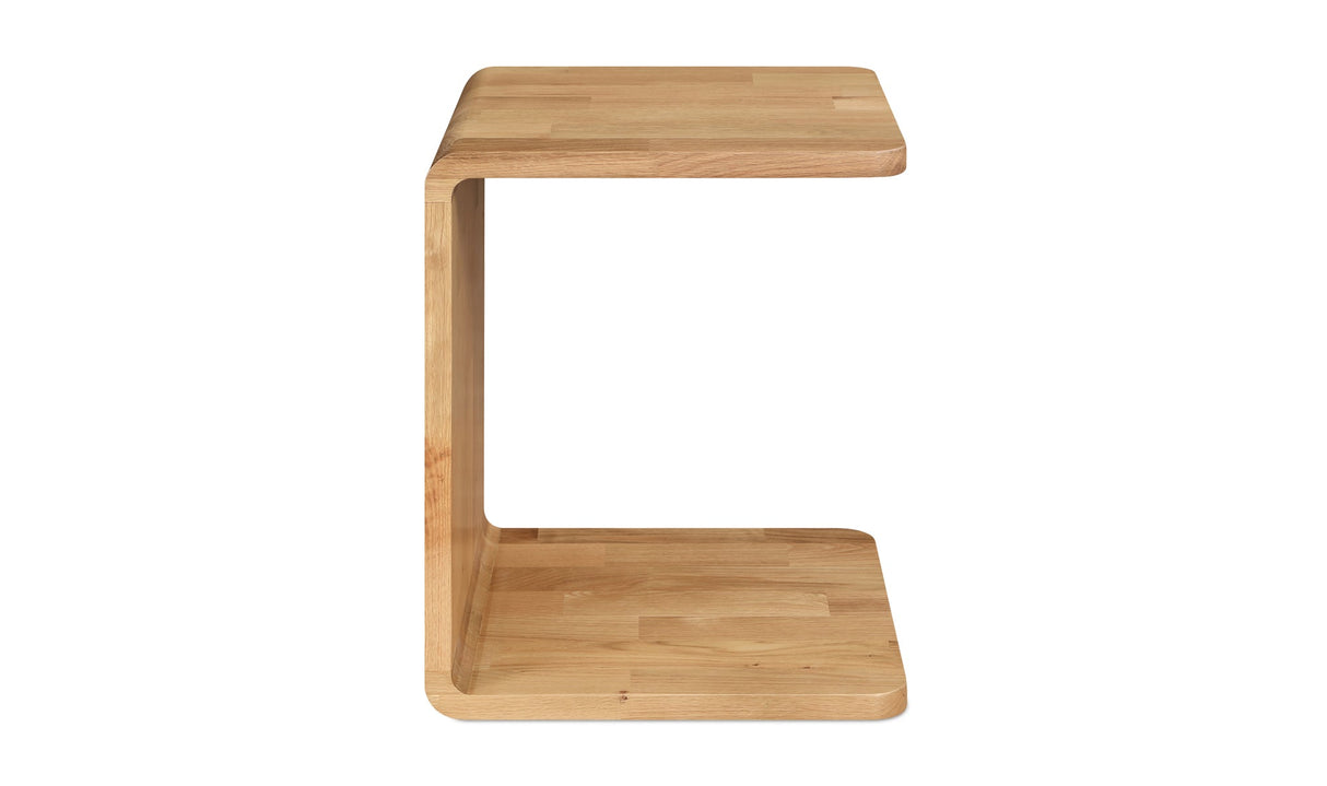 Carrie Side Table Natural Oak by Moe's Home at Eve Furniture