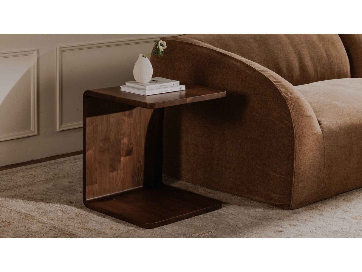 Carrie Walnut Side Table