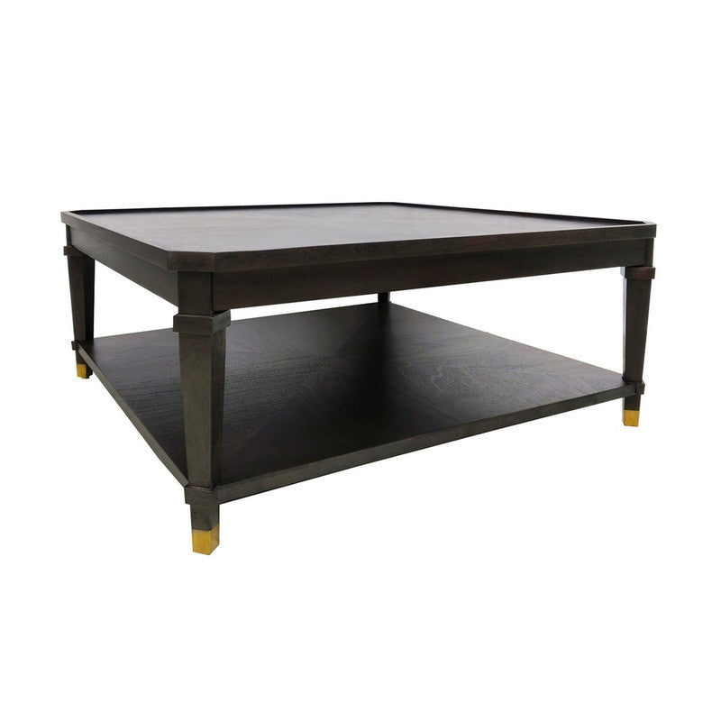 Carrington Brown/Gold Cocktail Table by Crestview at Eve Furniture