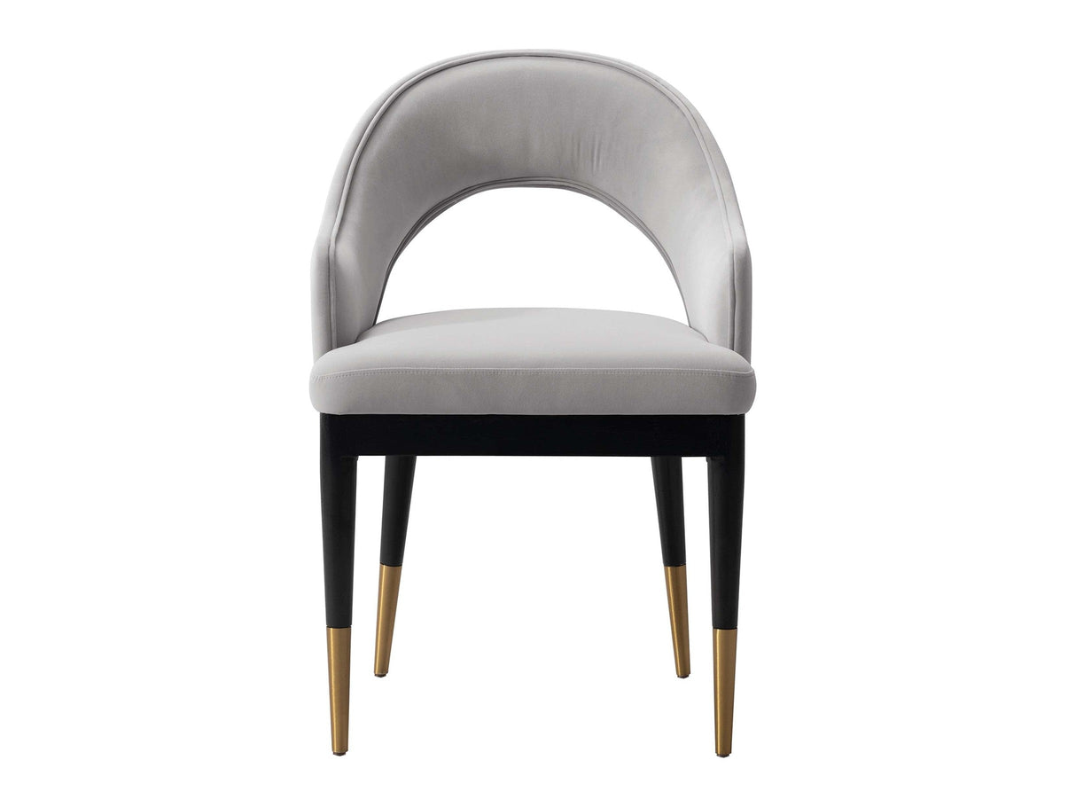 Carrington Dining Armchair in Light Grey by Manhattan Comfort at Eve Furniture