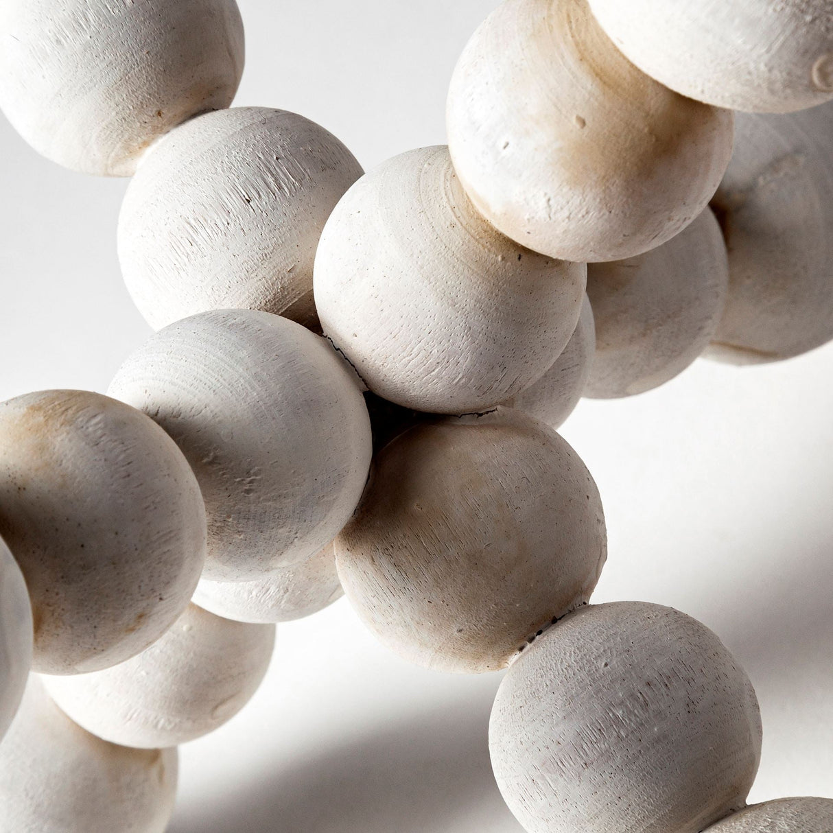 Carrollton I (Small) 7L x 7W Off-White Geometric Wood Ball Jack by Mercana at Eve Furniture
