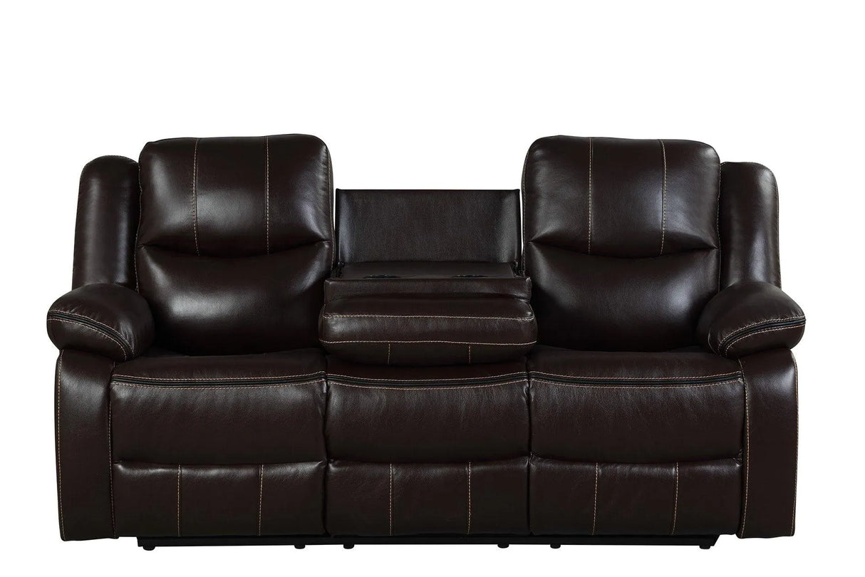 Carter 3-Piece Brown Reclining Living Room Set by Happy Homes at Eve Furniture