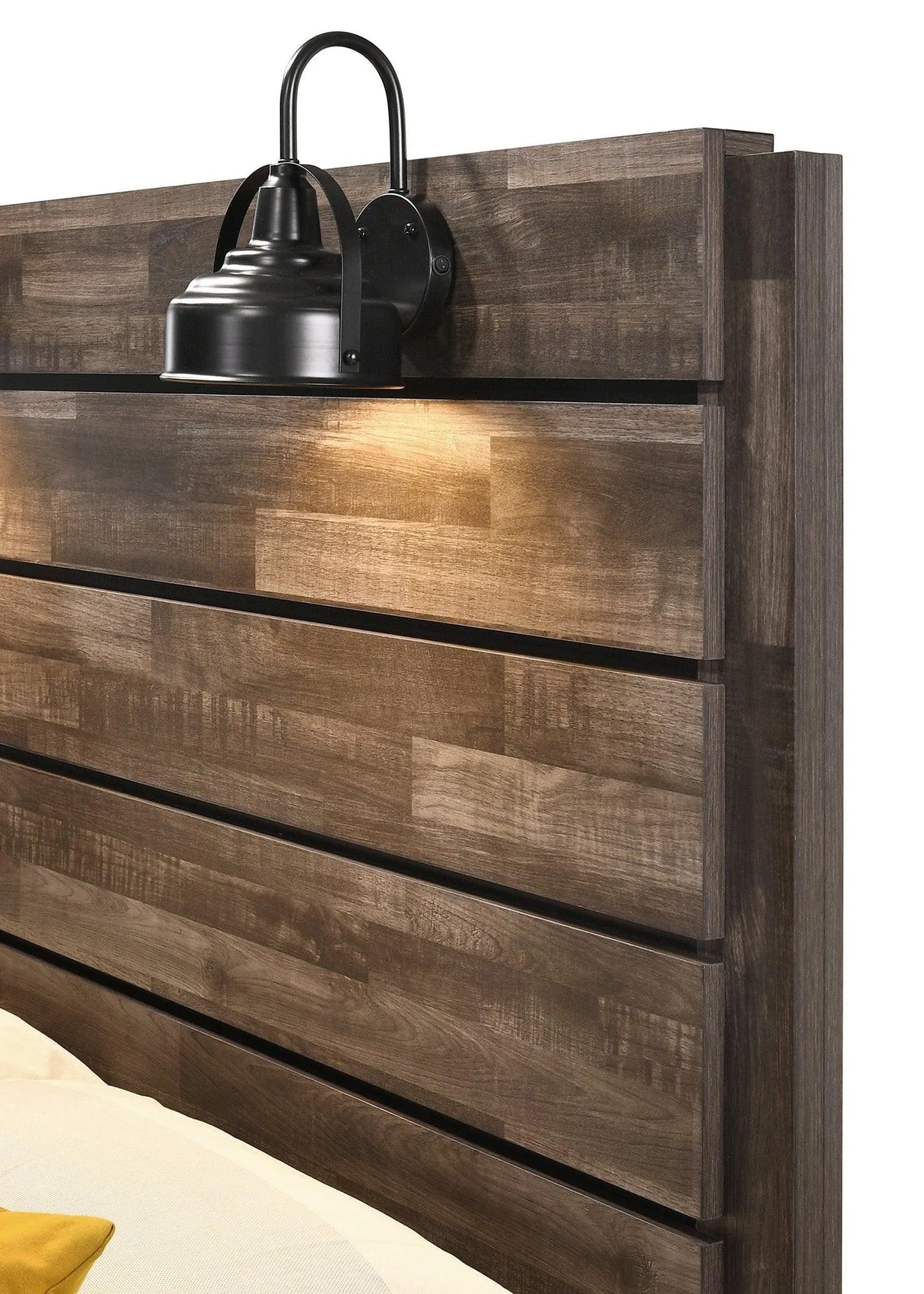 Carter Brown King Platform Bed by Crown Mark at Eve Furniture