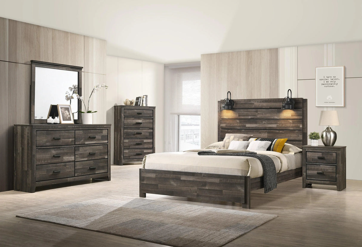 Carter Brown Nightstand by Crown Mark at Eve Furniture