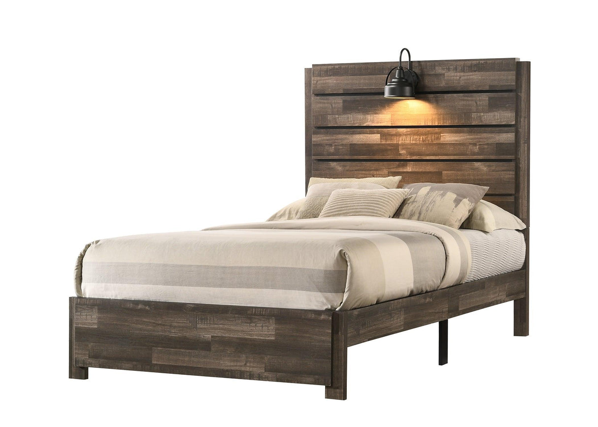 Carter Brown Platform Youth Bedroom Set by Crown Mark at Eve Furniture