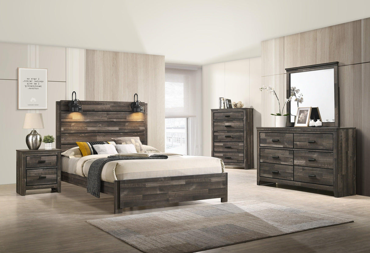 Carter Brown Platform Youth Bedroom Set by Crown Mark at Eve Furniture