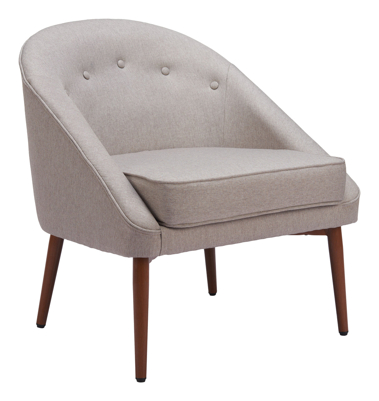 Carter Gray Accent Chair by Zuomod at Eve Furniture