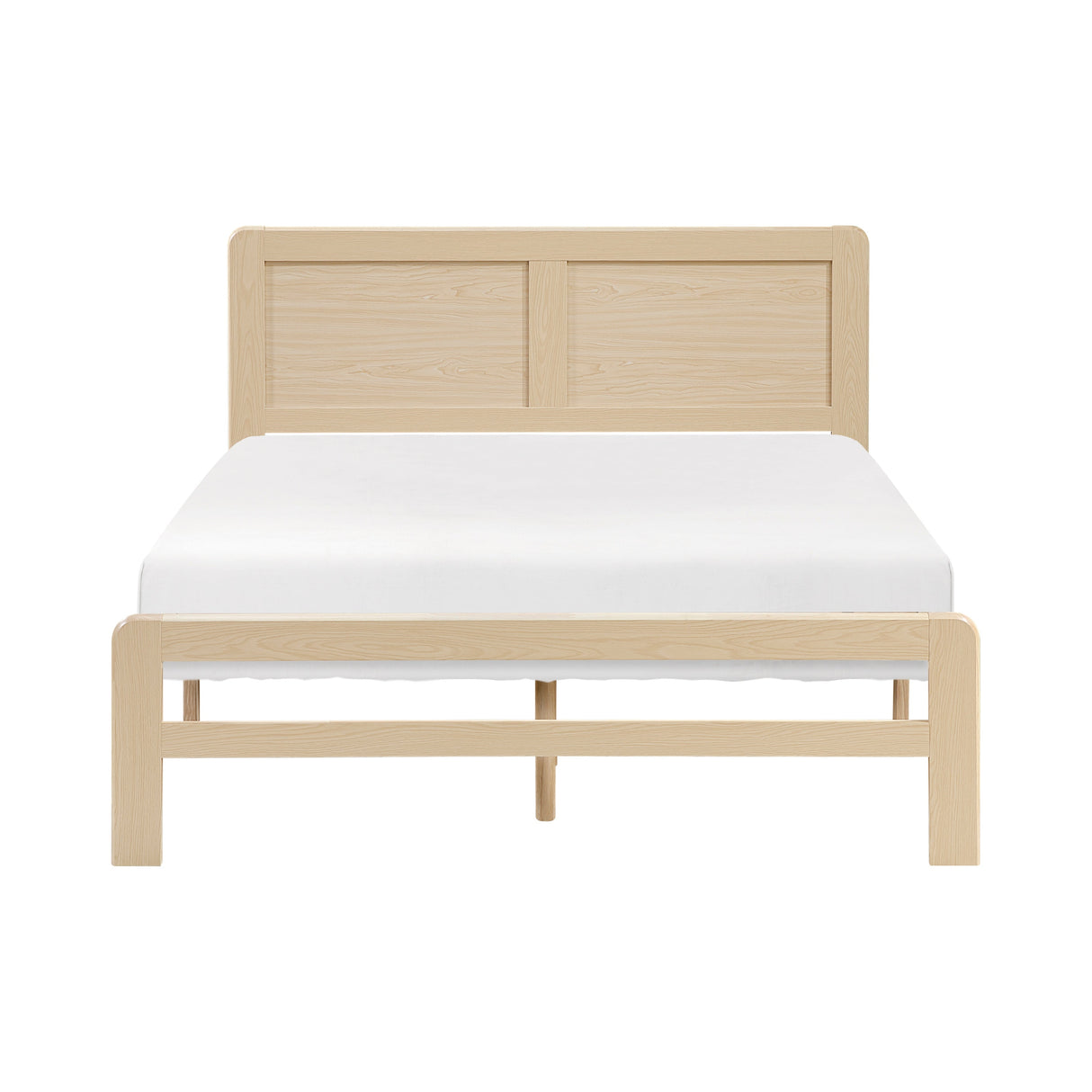 Carter Natural Queen Platform Bed by Homelegance at Eve Furniture