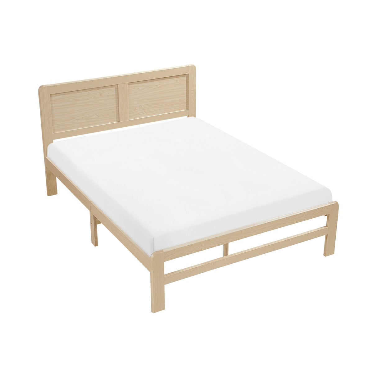 Carter Natural Queen Platform Bed by Homelegance at Eve Furniture