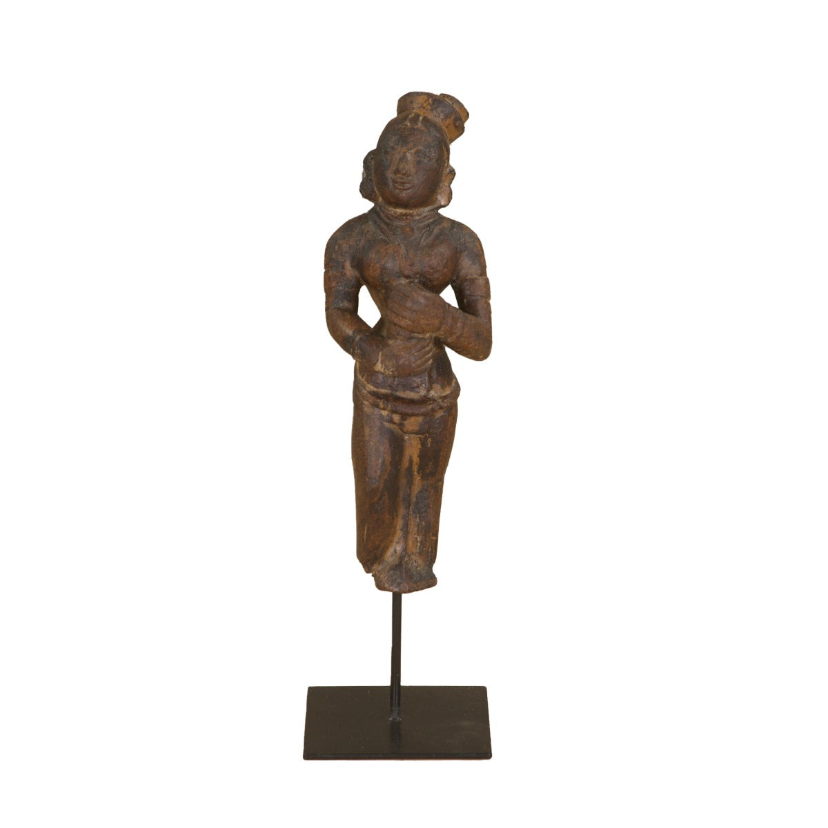 Carved Lady Statue on Iron Stand by Home Trends & Design at Eve Furniture