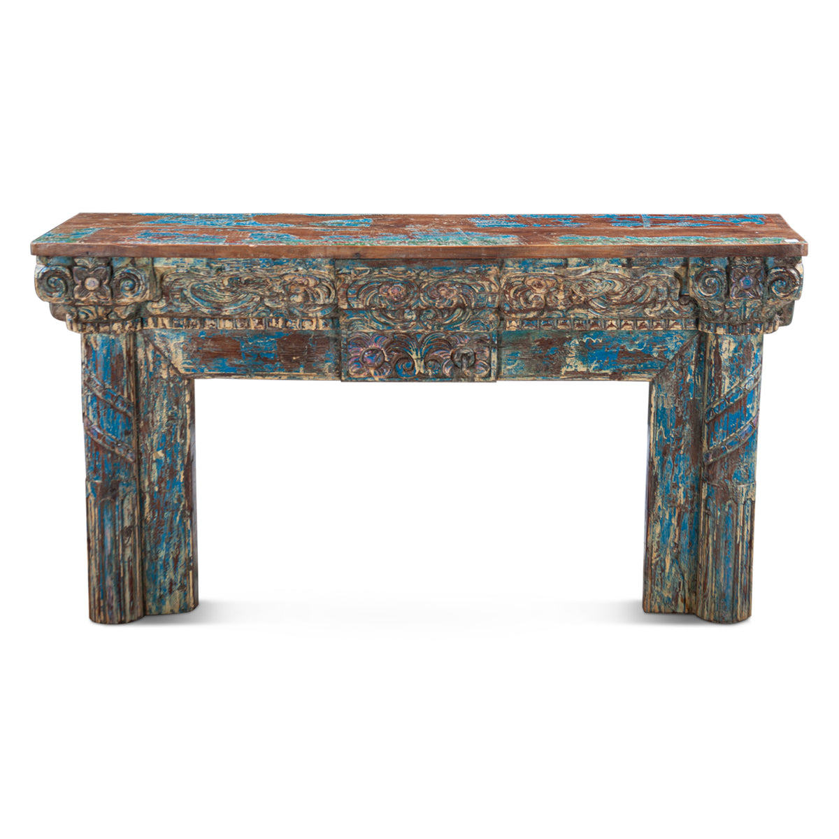 Carved Wooden Door Console Table by Home Trends & Design at Eve Furniture