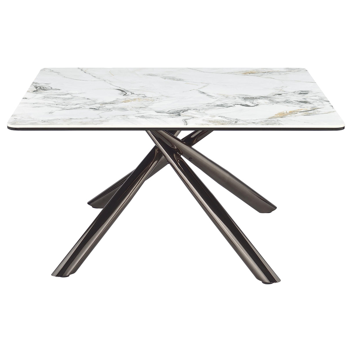 Carvell Mirage White 2-Piece Square Coffee and End Table Set by Coaster at Eve Furniture