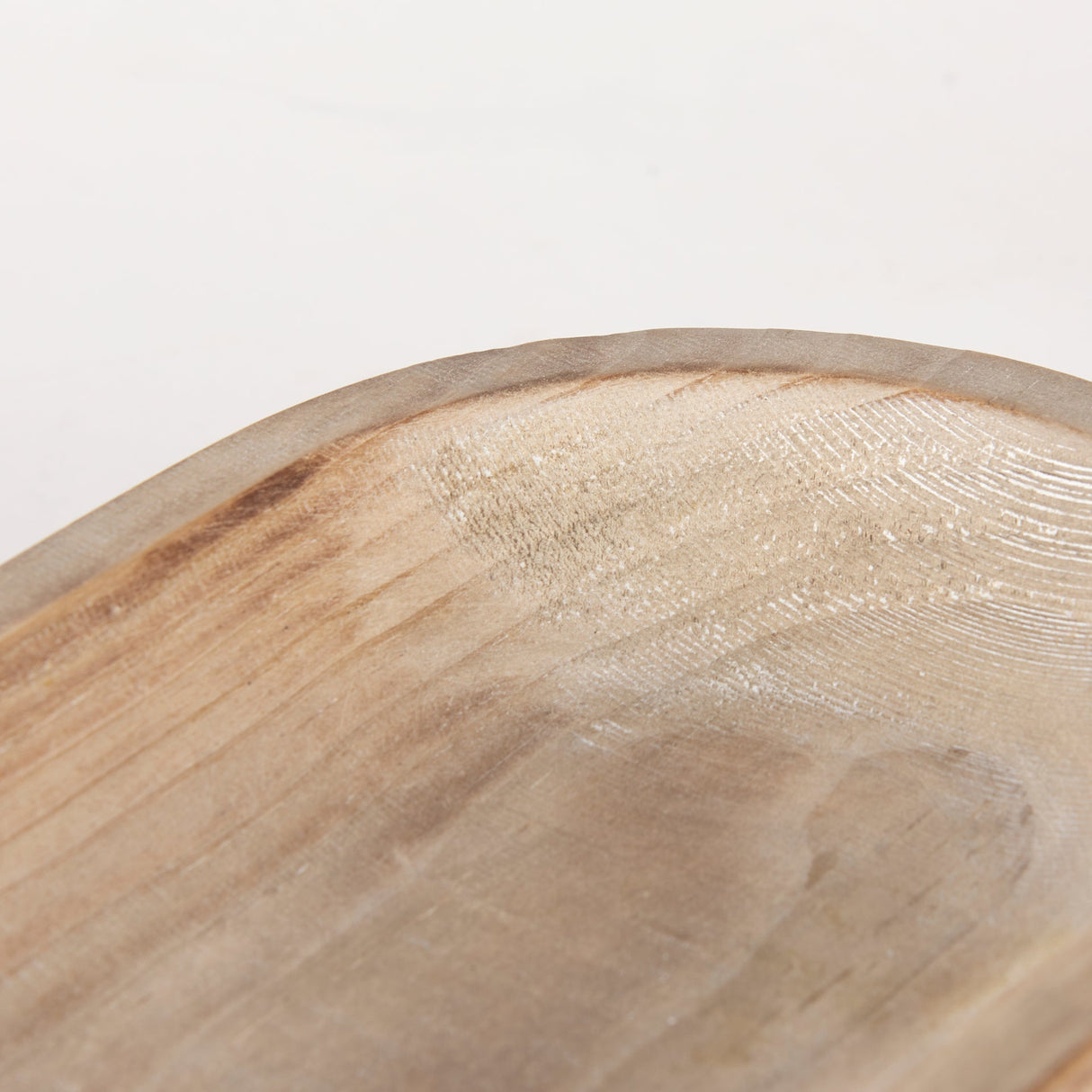 Carver Set of 2 Oblong White Washed Wood Footed Trays by Mercana at Eve Furniture