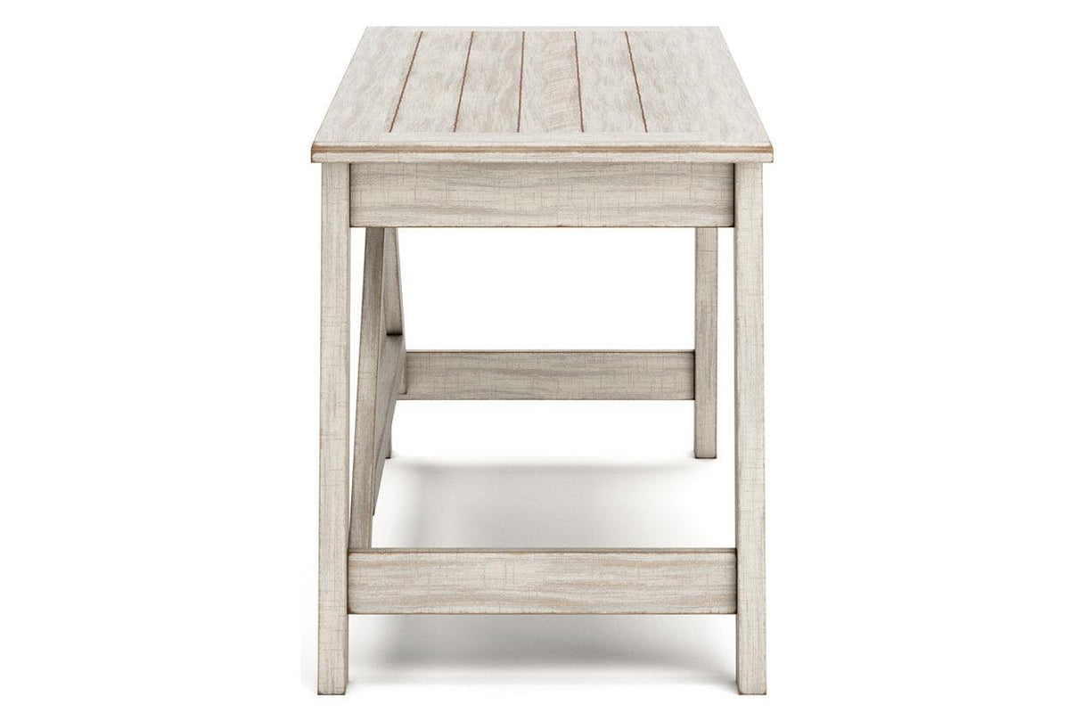 Carynhurst Whitewash 60" Home Office Desk by Ashley at Eve Furniture