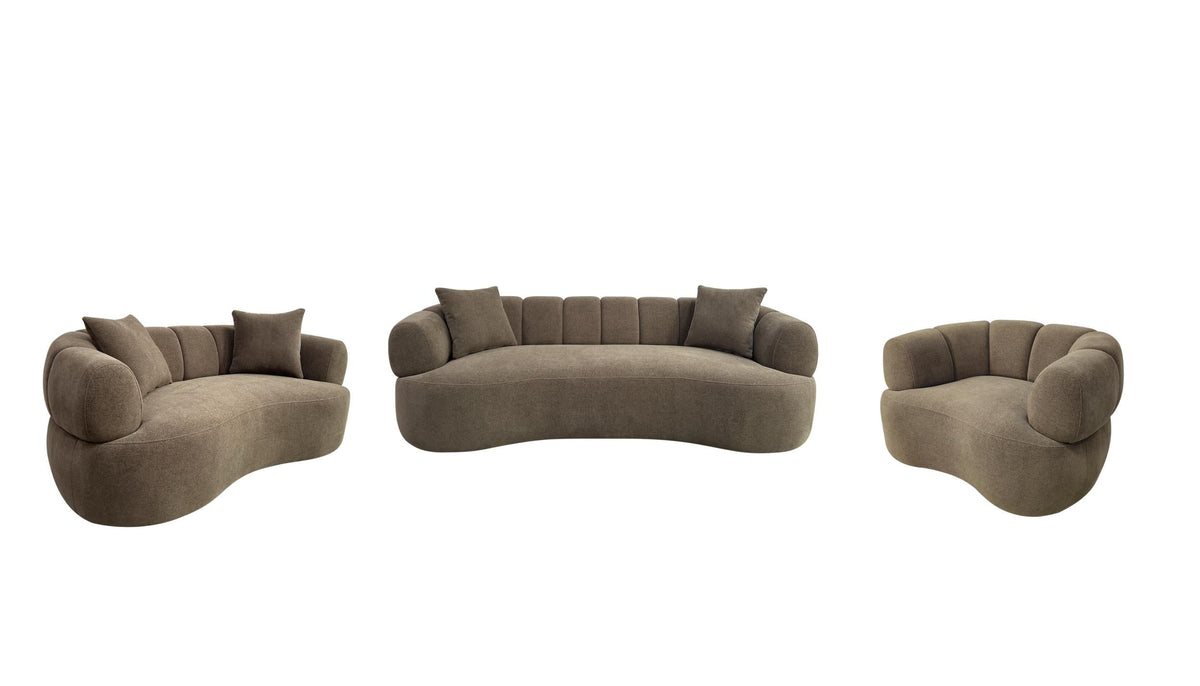 Casarin Brown Stationary Sofa Set by Coaster at Eve Furniture