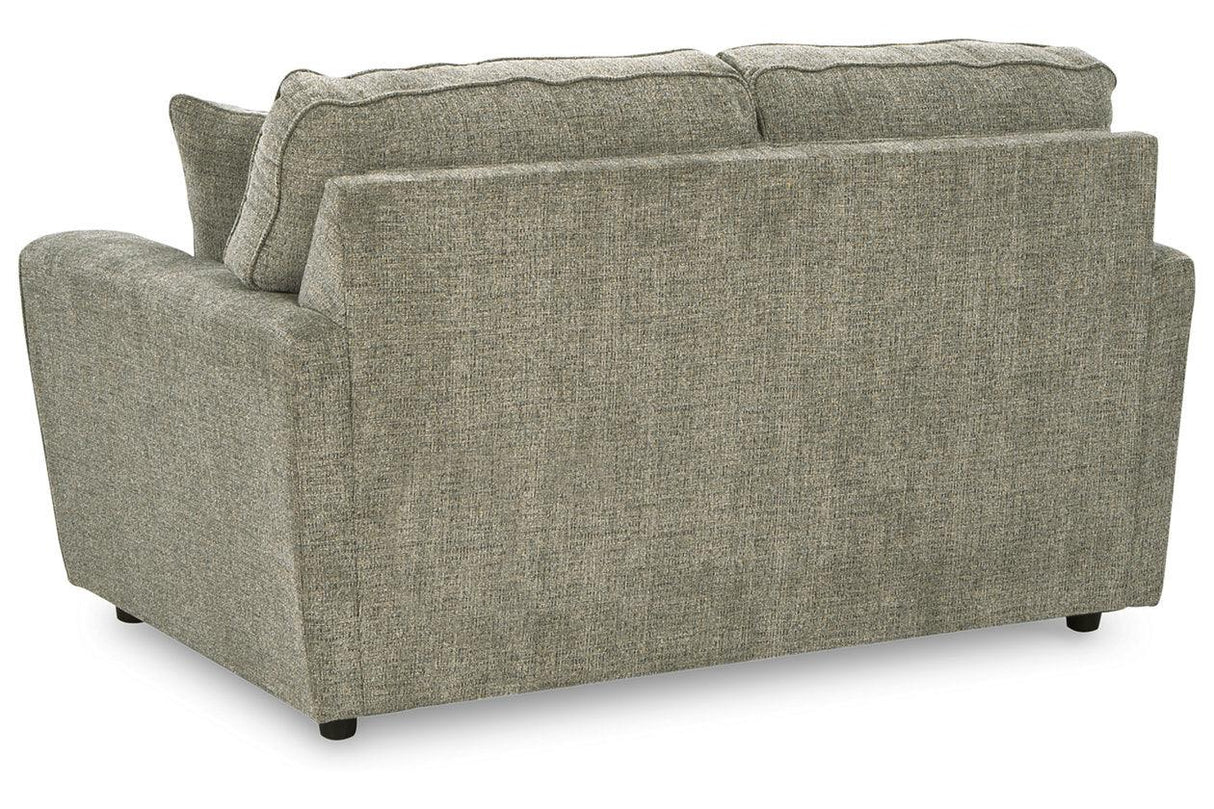 Cascilla Pewter Loveseat by Ashley at Eve Furniture