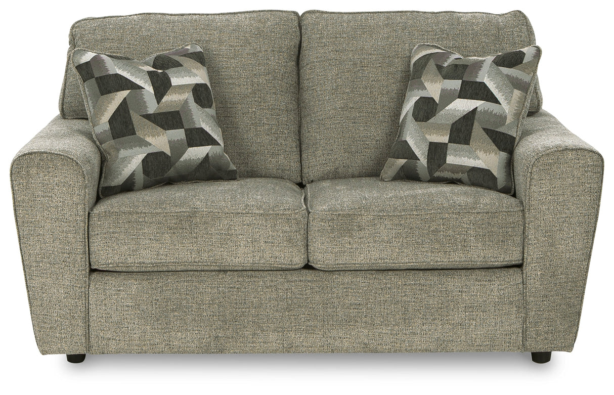 Cascilla Pewter Sofa and Loveseat by Ashley at Eve Furniture