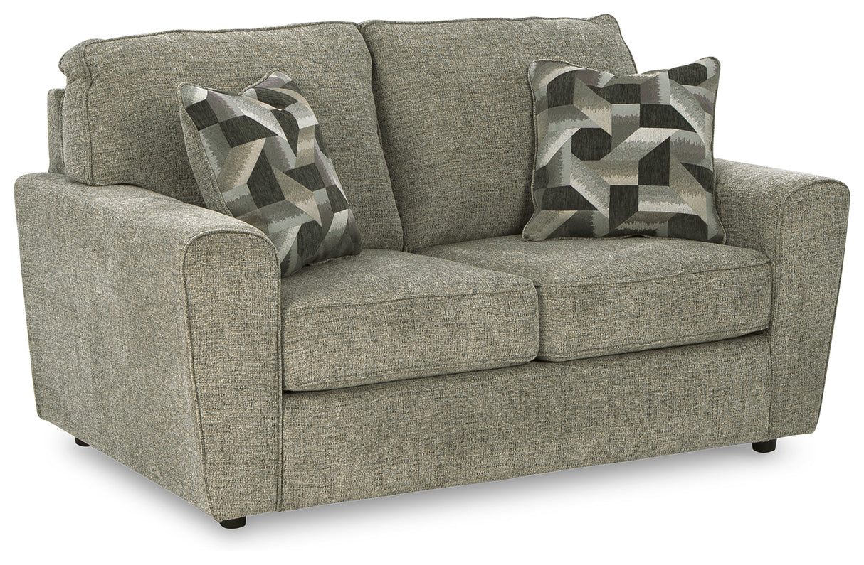Cascilla Pewter Sofa and Loveseat by Ashley at Eve Furniture