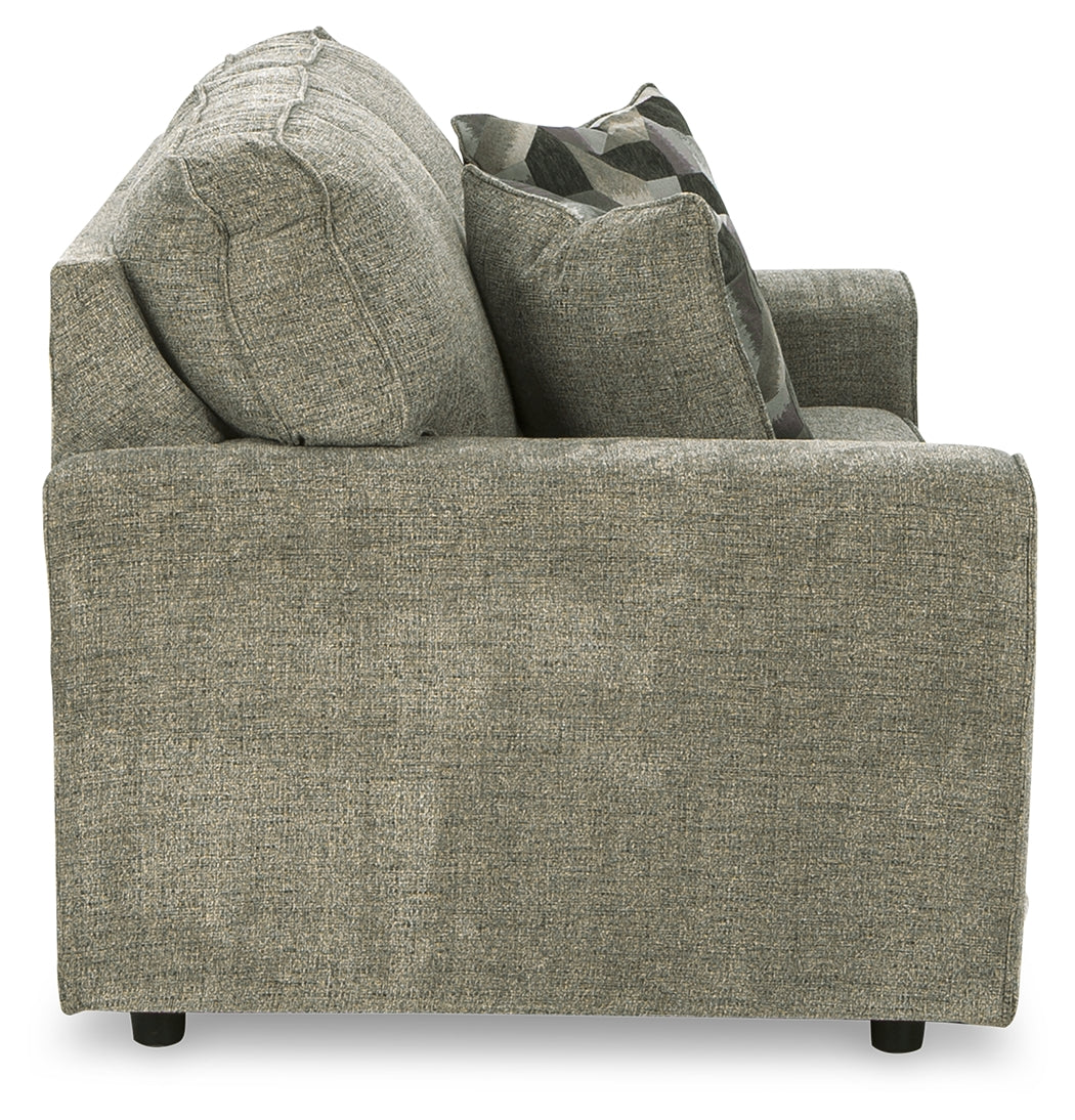 Cascilla Pewter Sofa and Loveseat by Ashley at Eve Furniture
