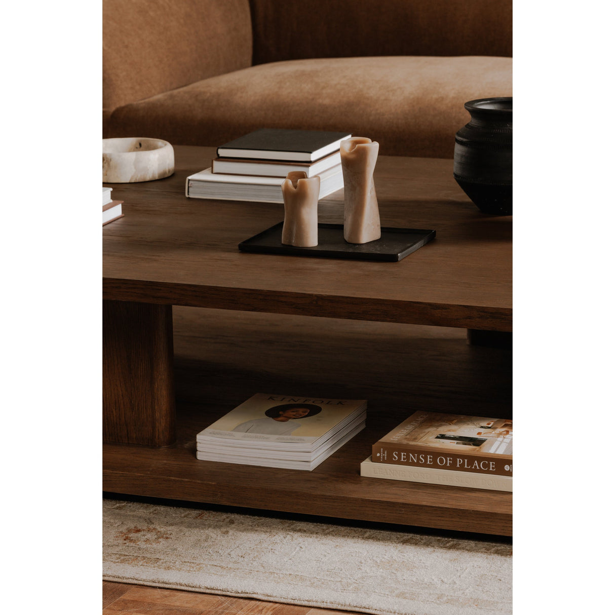 Casey Dark Brown Large Coffee Table by Moe's Home at Eve Furniture