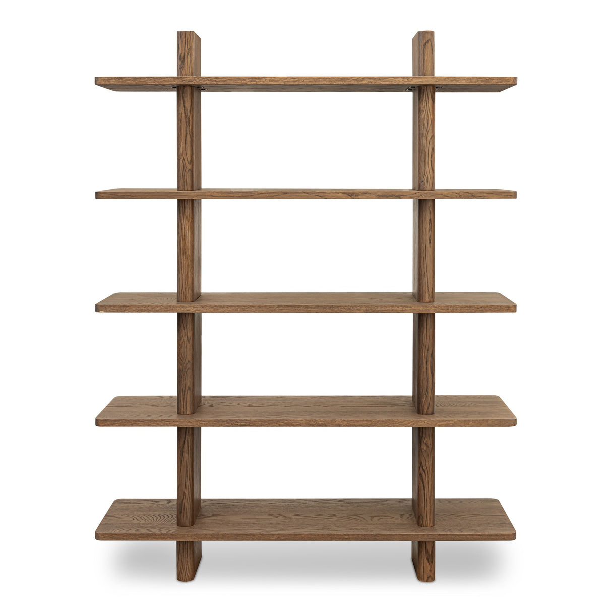 Casey Large Bookcase Dark Brown by Moe's Home at Eve Furniture