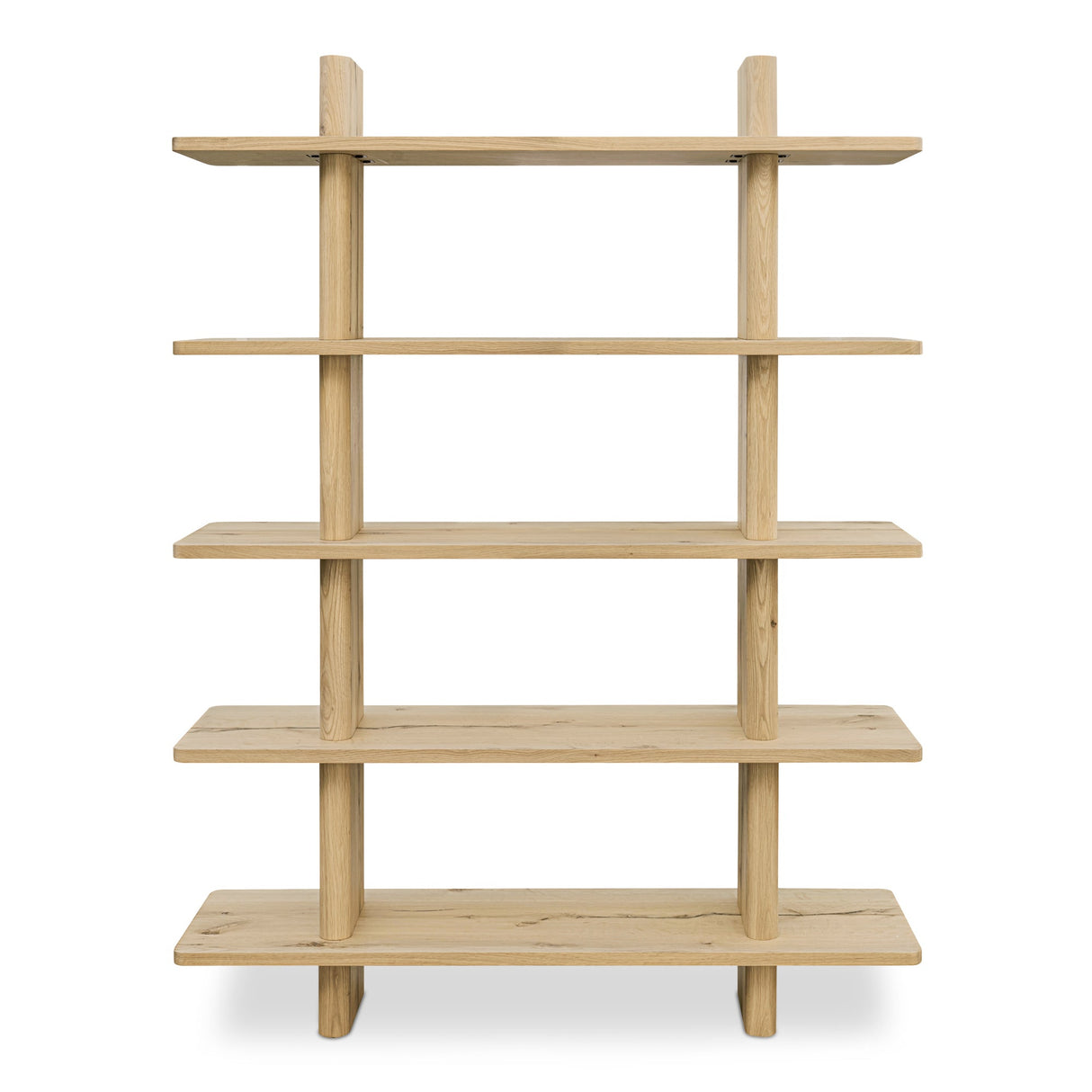 Casey Large Bookcase Rustic Oak by Moe's Home at Eve Furniture