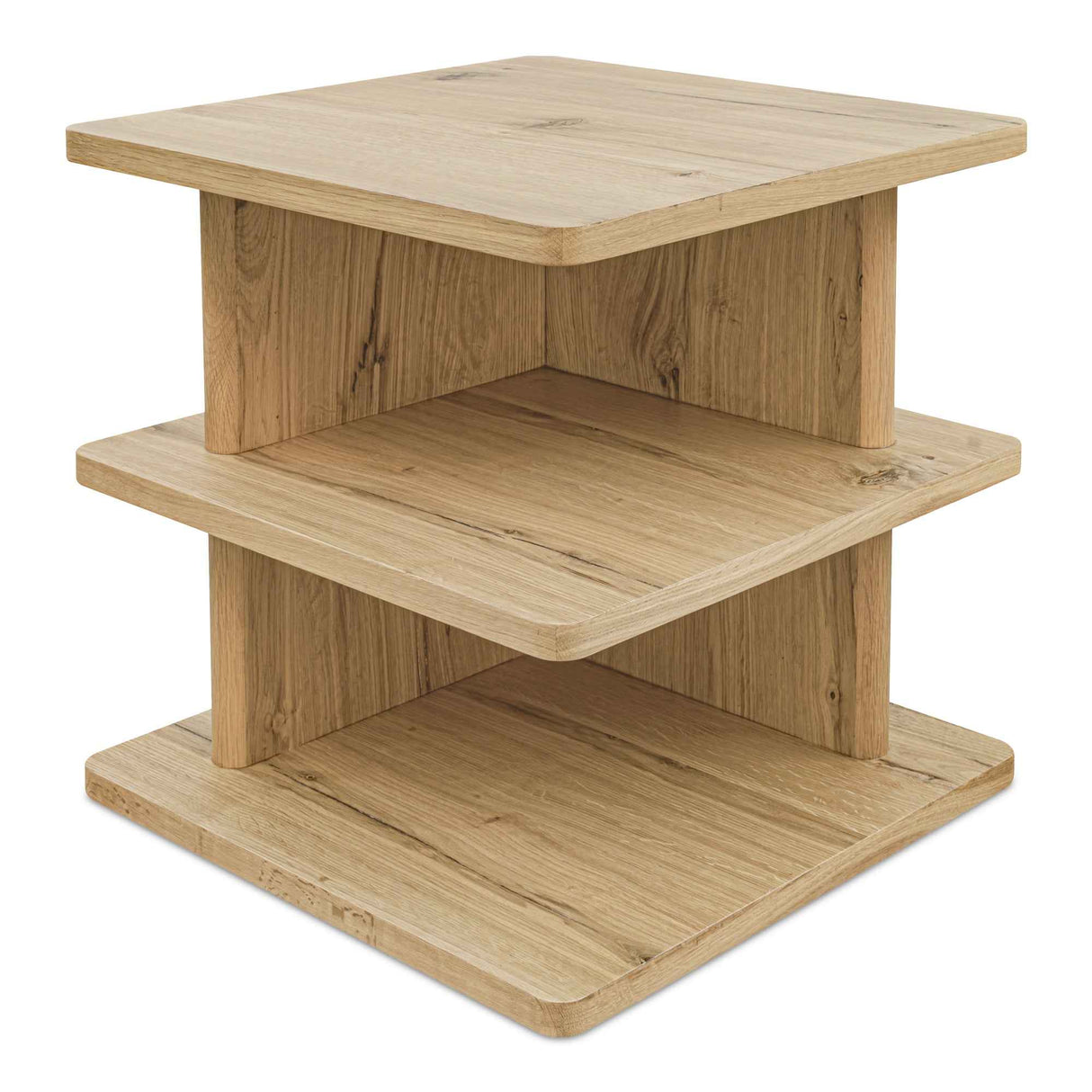 Casey Rustic Oak Side Table