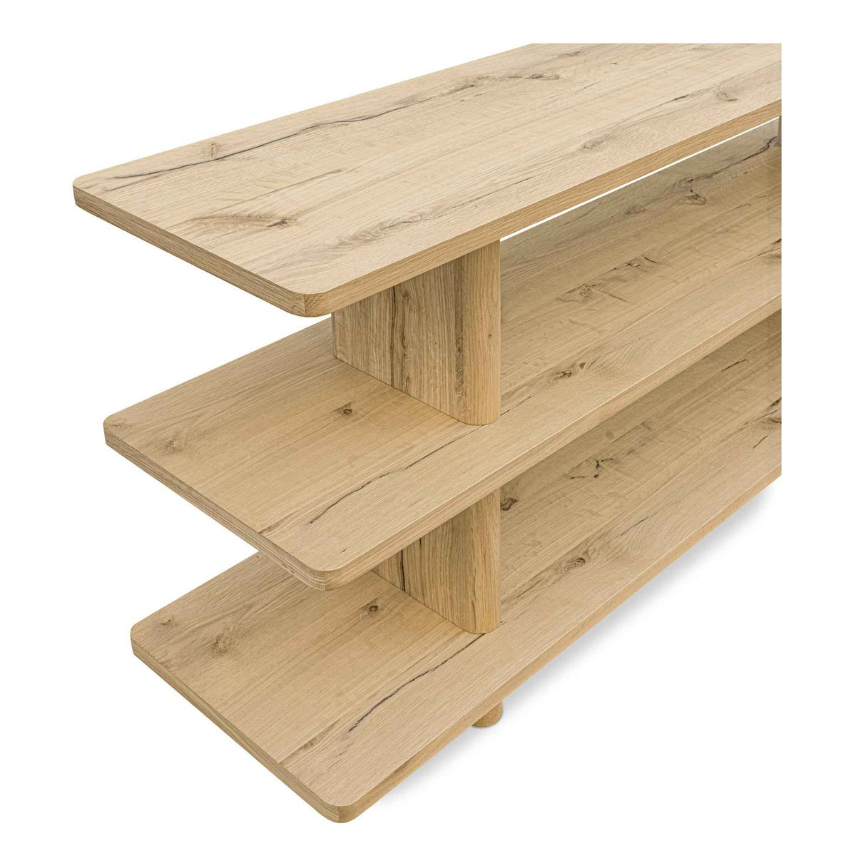 Casey Rustic Oak Small Bookcase
