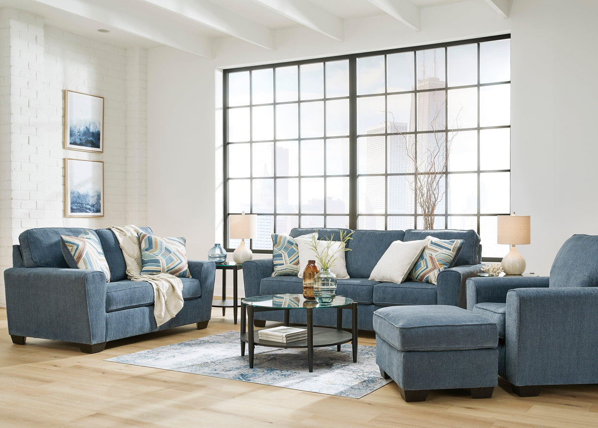 Cashton Blue Living Room Set by Ashley at Eve Furniture