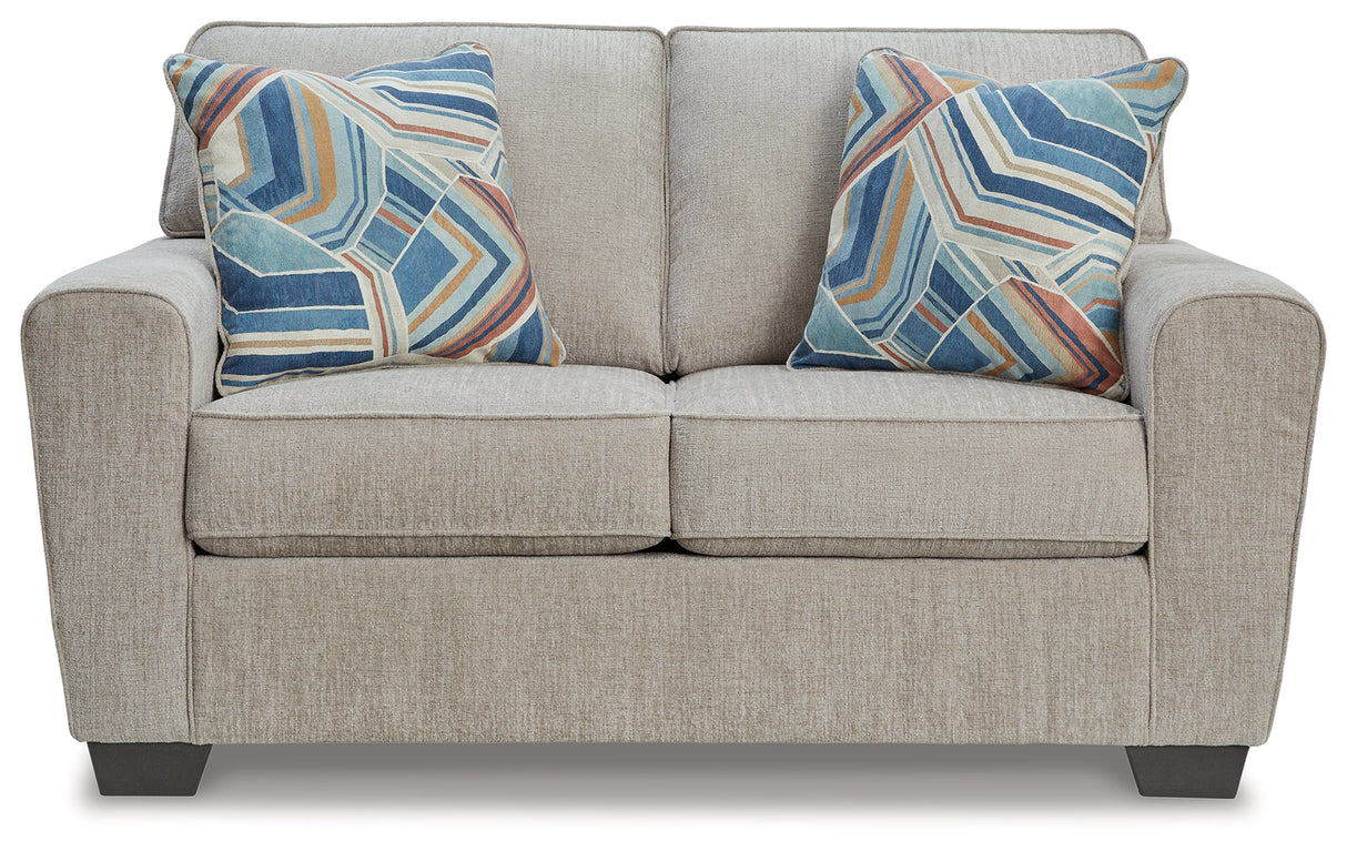 Cashton Ice Loveseat by Ashley at Eve Furniture
