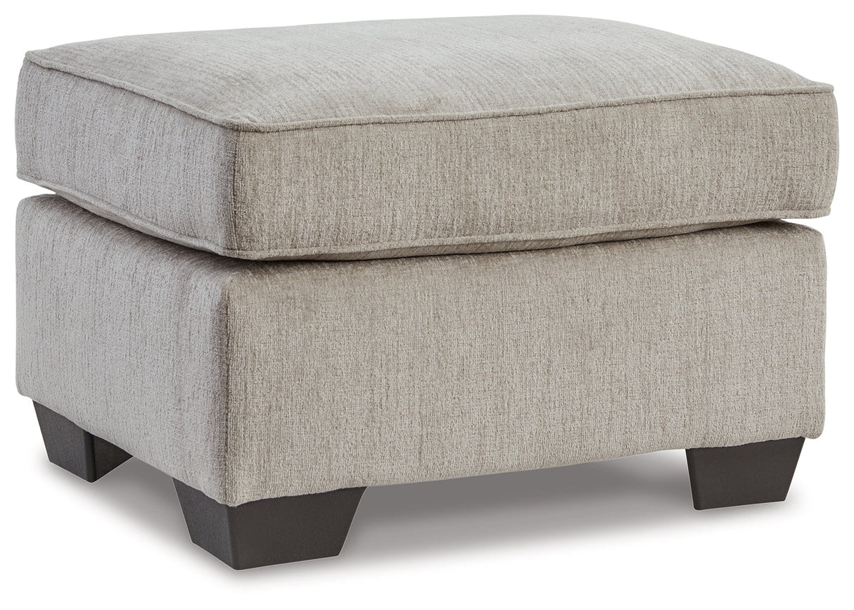 Cashton Ice Ottoman by Ashley at Eve Furniture