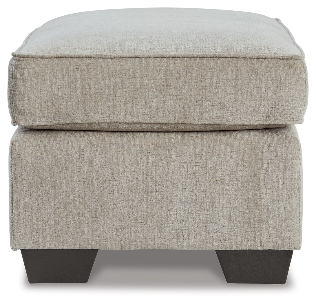 Cashton Ice Ottoman by Ashley at Eve Furniture