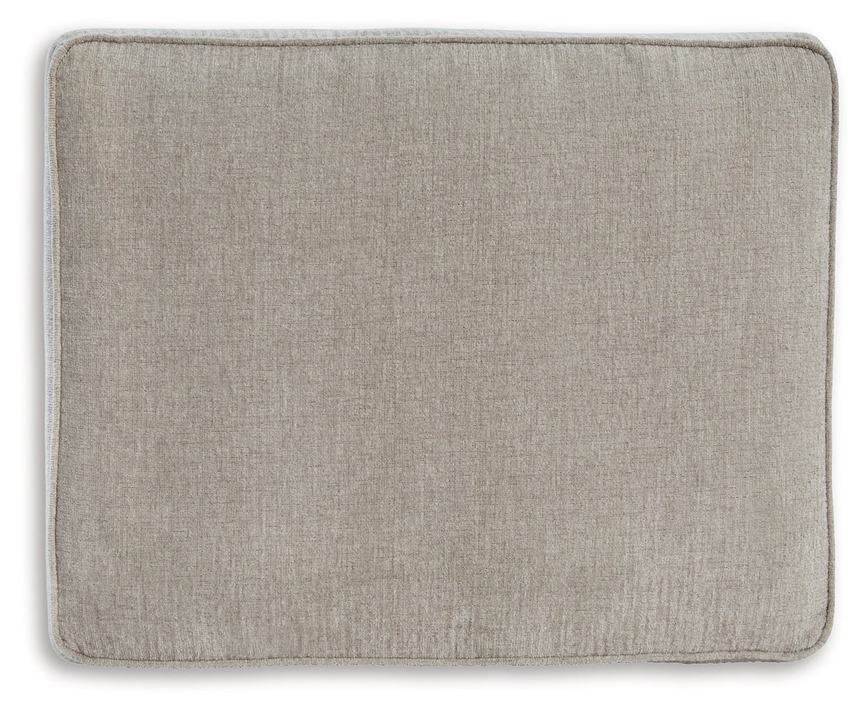 Cashton Ice Ottoman by Ashley at Eve Furniture