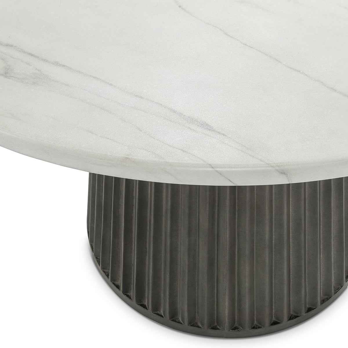 Caspia Snowdrift White/Black Outdoor Dining Table by Classic Home at Eve Furniture