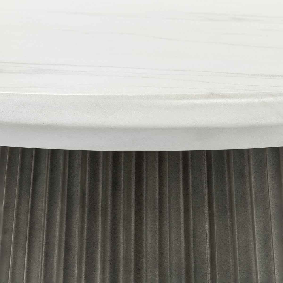 Caspia Snowdrift White/Black Outdoor Dining Table by Classic Home at Eve Furniture