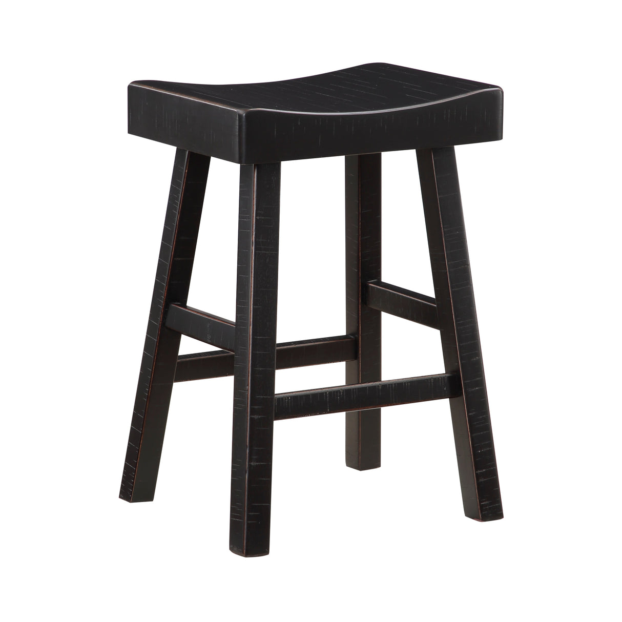 Caspian Black Counter Height Stool, Set of 2 by Homelegance at Eve Furniture