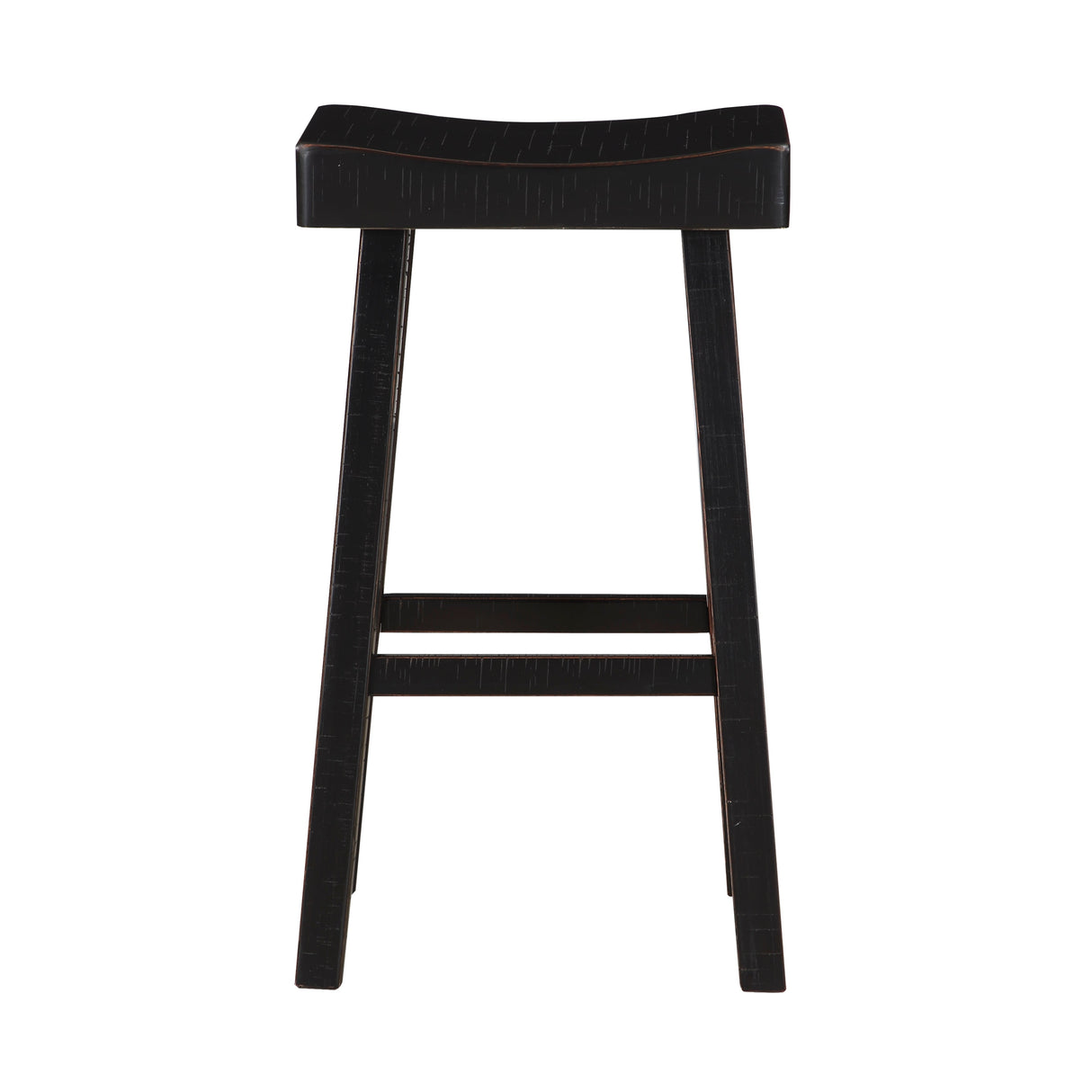 Caspian Black Pub Height Stool, Set of 2 by Homelegance at Eve Furniture