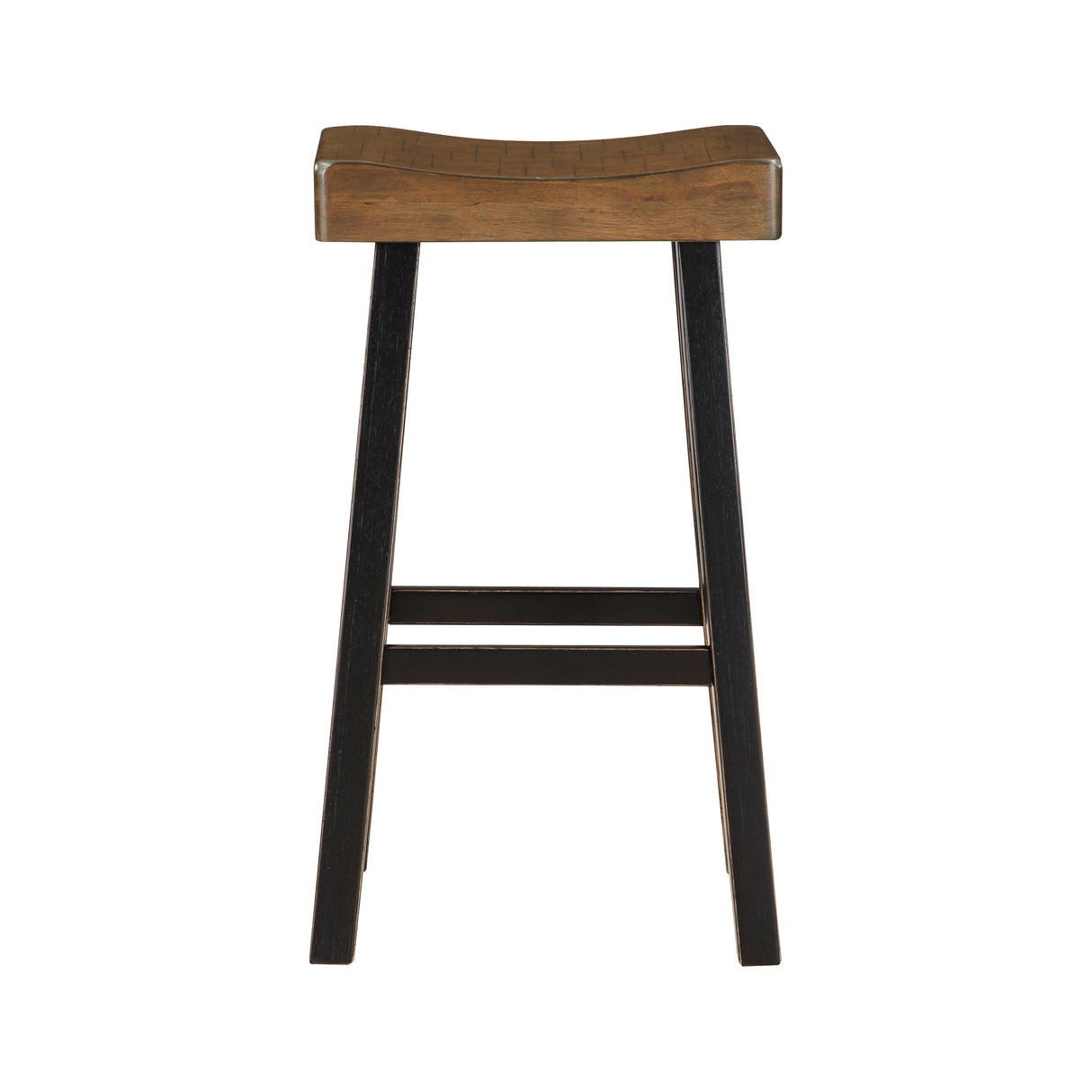 Caspian Black/Brown Pub Height Stool, Set of 2 by Homelegance at Eve Furniture