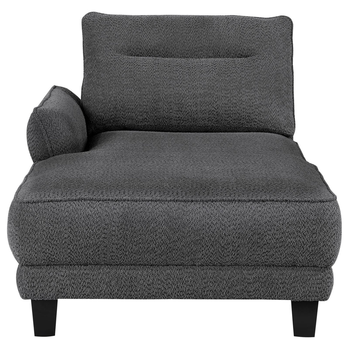 Caspian Grey Upholstered Curved Arms Sectional Sofa by Coaster at Eve Furniture
