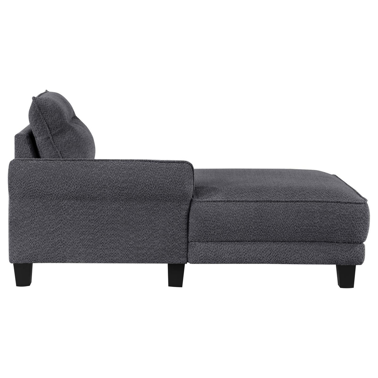 Caspian Grey Upholstered Curved Arms Sectional Sofa by Coaster at Eve Furniture