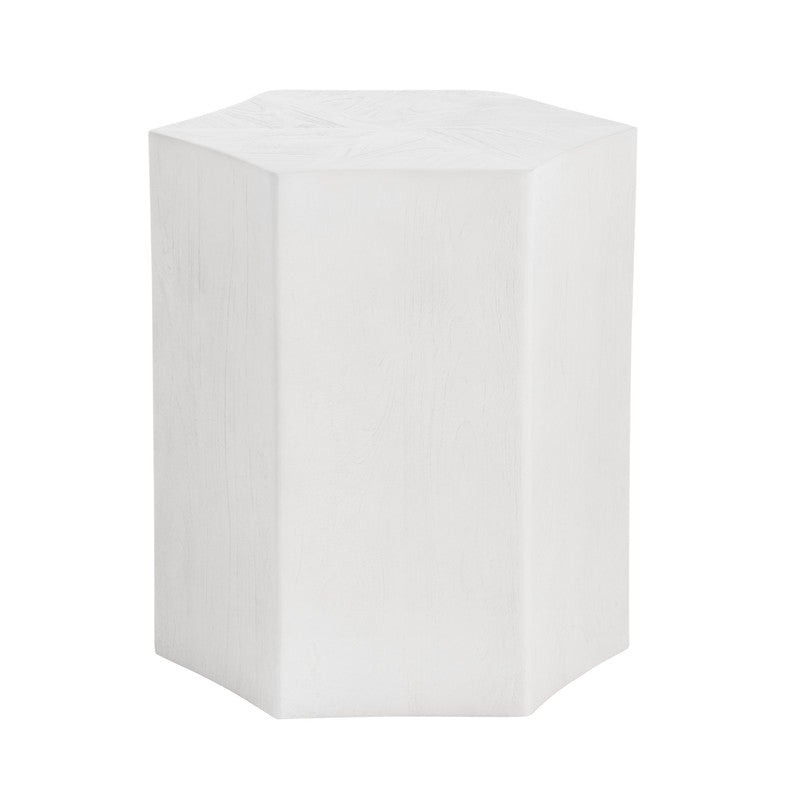 Caspian White End Table by Crestview at Eve Furniture