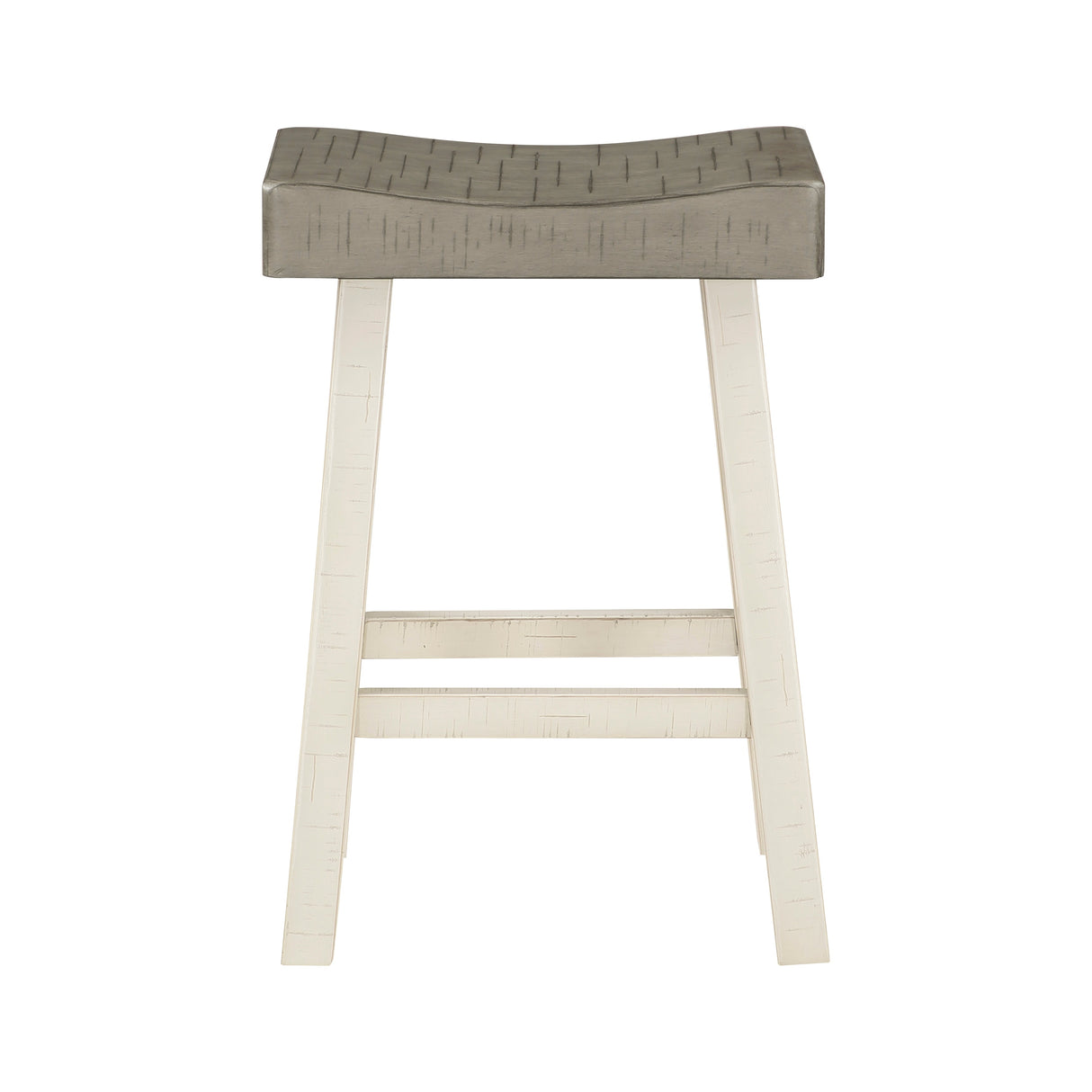 Caspian White/Coffee Counter Height Stool, Set of 2 by Homelegance at Eve Furniture