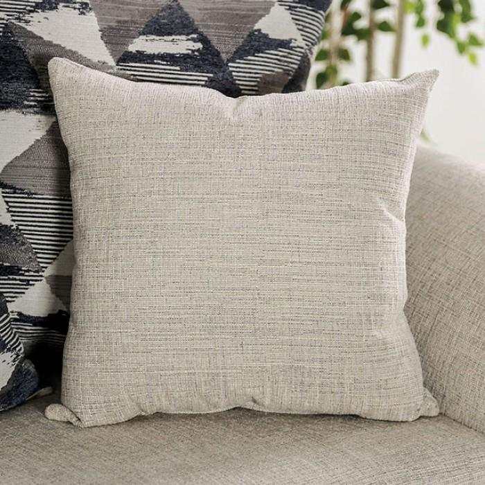 Cassani Walnut & Light Gray Stationary Sofa & Loveseat by Furniture of America at Eve Furniture